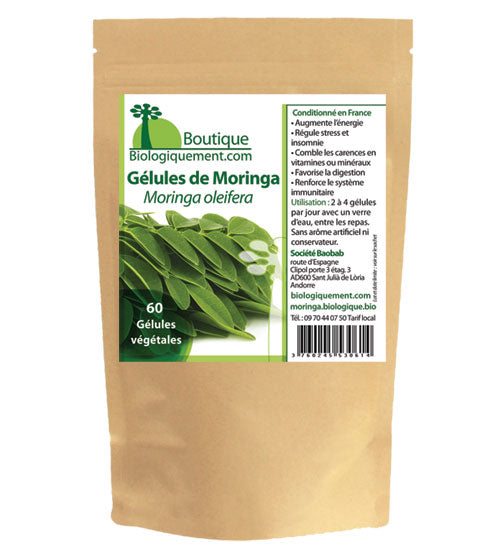 Gélules feuilles de Moringa